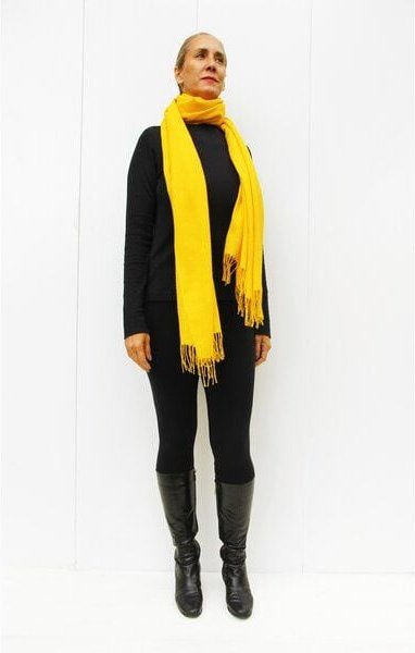 B.e Quality Einfarbige Alpaka-Stola aus 100% peruanischer Baby-Alpakawolle