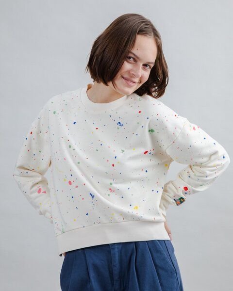 Brava Fabrics Splash Paint Sweater