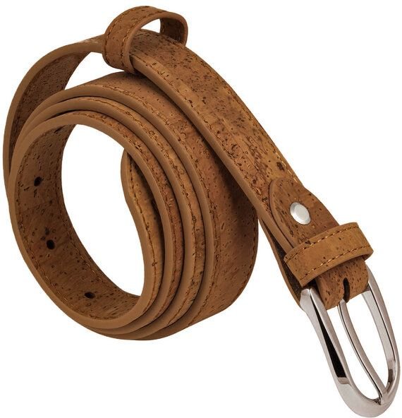 Simaru Nachhaltiger Damengürtel aus Kork mit edler Schnalle – Veganer Gürtel - Olinda