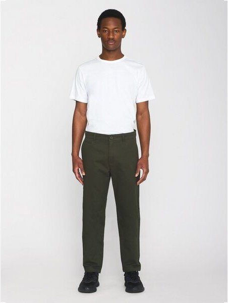 KnowledgeCotton Apparel Chino-Twill-Hosen CHUCK aus Bio-Baumwolle - ROC/GOTS/Vegan