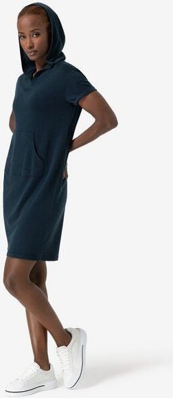 super.natural Kleid HOODED BIO DRESS kurz, nachhaltig, Merino