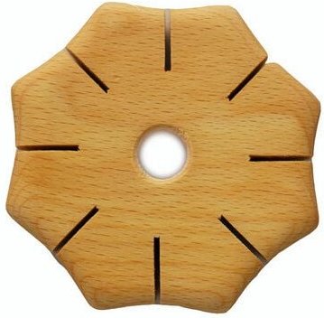 Mitienda Shop Knüpfscheibe aus Holz | Spielzeug und Beschäftigung für Kinder