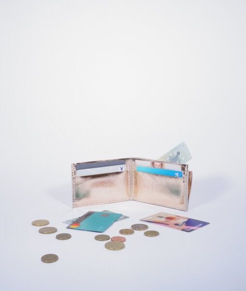 monday market Lederportemonnaie Ida Metallic