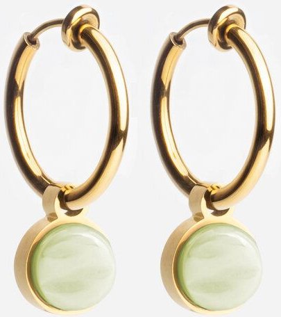 ALEXASCHA Gold Clip Creolen mit Anhänger | Mix & Match