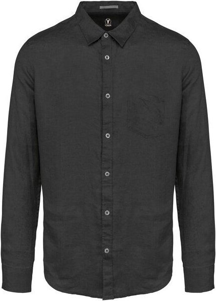 YTWOO Leinenhemd für Herren aus 100% Leinen mit Kragen