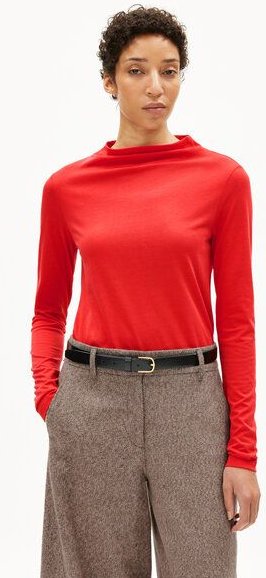ARMEDANGELS CALUNAA Damen Longsleeve aus Bio-Woll Mix