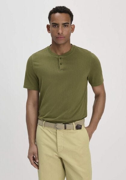 hessnatur Heavy Jersey Henley Shirt Relaxed aus reiner Bio-Baumwolle