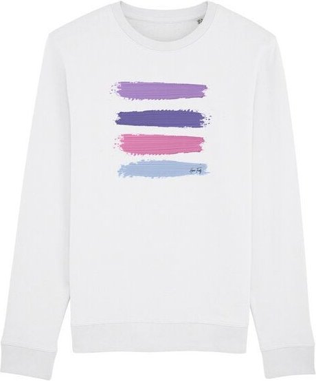 Human Family Bio Unisex Rundhals-Sweatshirt - "Araise - Acryl Stripes"