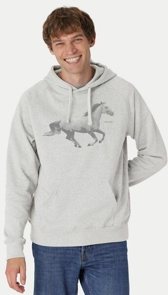 Peaces.bio - handbedruckte Biomode Bio-Herren-Kapuzensweater Horsepower