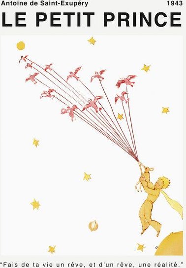 Photocircle Poster / Leinwandbild / Wandbild - Le Petit Prince - Fais de la vie un rêve