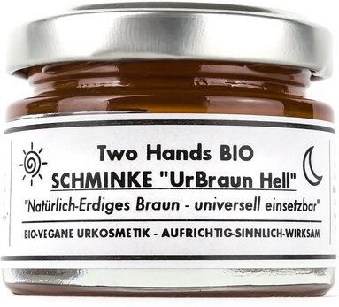 Two Hands BIO Schminke „UrBraun Hell“ mit Bio-Carnaubawachs & Bio-Sheabutter - Bio Vegan
