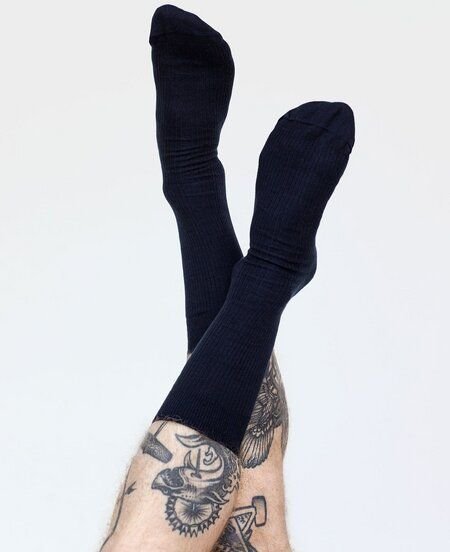 erlich textil Casual Cotton Gerippte Socken im 3er Pack aus Bio-Baumwolle, made in Europe