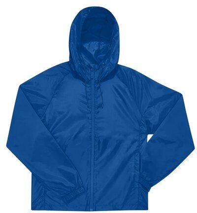 B&C Unisex Regen- und Windjacken Kapuze Seitentaschen mit Reißverschluss