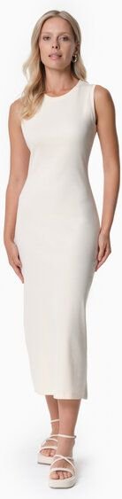 ORGANICATION DURRU | Geripptes Kleid aus Bio-Baumwolle