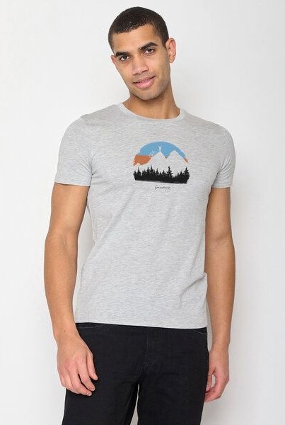 GREENBOMB Nature Forest Happy Guide - Sportliches T-Shirt aus Bio-Baumwolle / hochwertiger Print / GOTS / Fair & Vegan