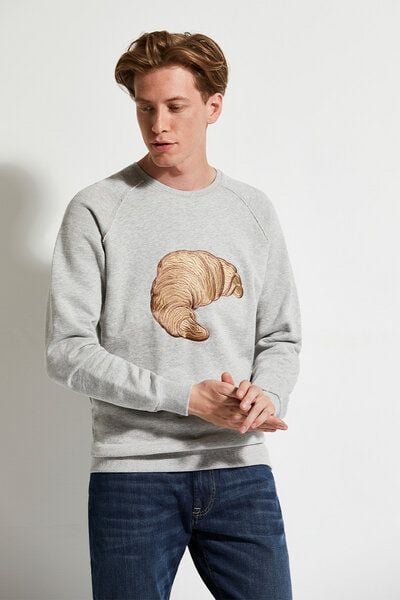 Wunderwerk Herren Pullover aus Bio-Baumwolle "croissant embroidery"