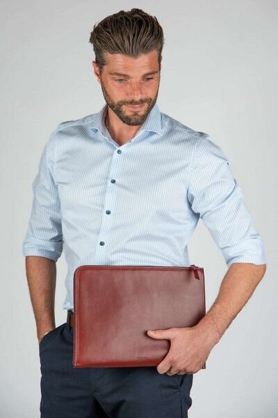 GREVIRO Laptop & Device Tasche aus Kaktusleder (vegan) - für MacBook, iPad, Surface, Galaxy & HP EliteBook bis 14"