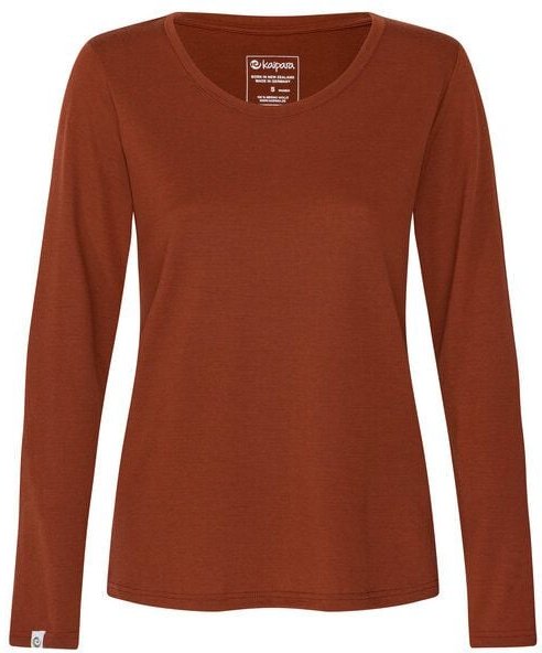 Kaipara - Merino Sportswear Merino Shirt Langarm Regularfit 200 weiter Halsausschnitt Damen