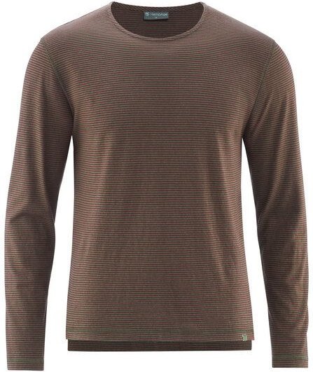 HempAge Herren Langarmshirt gestreift Hanf/Biobaumwolle