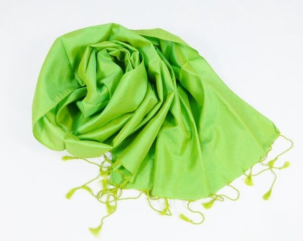 Schönes aus Indochina Seidenschal einfarbig