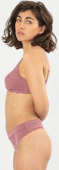 erlich textil Paula bügelloser BH mit Spitze aus Polyamid, made in Europe