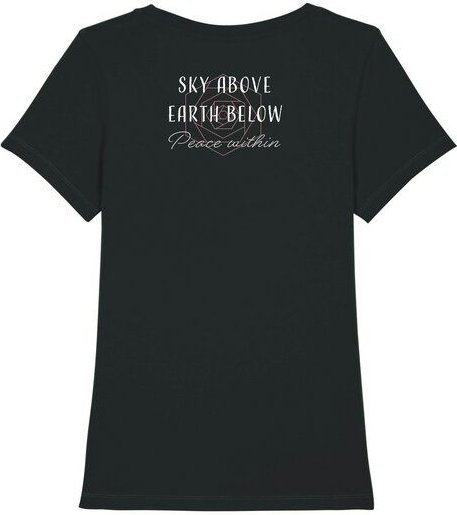 Bio Damen Rundhals Statement T-Shirt "Peace Within" von Human Family