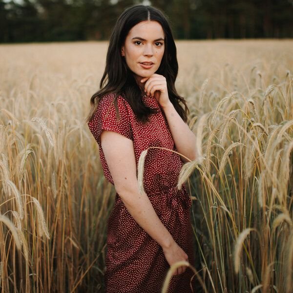 NORDLICHT Damen Kleid ELIN mit Punkten aus 100% Ecovero