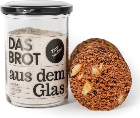 brotstoff Backmischung im Glas "Das Brot aus dem Glas" Bio-Zimtzauber