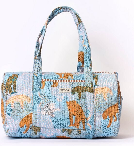 KIKOONI handgefertigte große Baumwolltasche "K. Shopper"