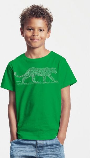 Peaces.bio - handbedruckte Biomode Bio-Kinder T-Shirt Leopard