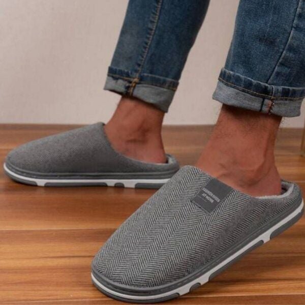 Home & Joy Hausschuhe aus Baumwolle Latschen Pantoffeln Schlappen Pantoletten