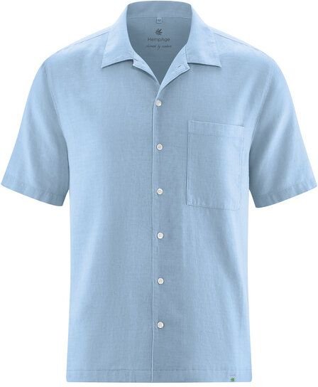 HempAge Kurzarmhemd Hanf/Biobaumwolle