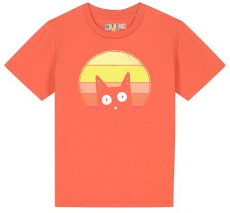 watabout.kids T-Shirt Kinder Sunset Cat