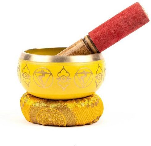 Myga Chakra Klangschale aus gehämmertem Kupfer