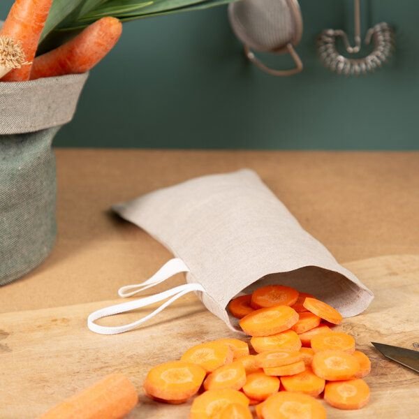 nahtur-design Wiederverwendbare Gefrierbeutel aus 100% Bioleinen