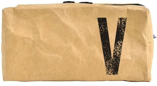 renna deluxe Waschtasche und Kosmetiktasche mit Monogramm, vegan, BRAUN