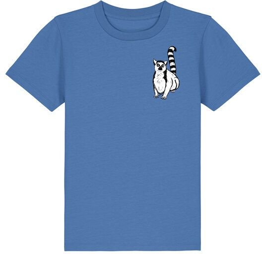 Spangeltangel Kinder-T-Shirt "Lemuren", Biobaumwolle, Affe, Kurzarm