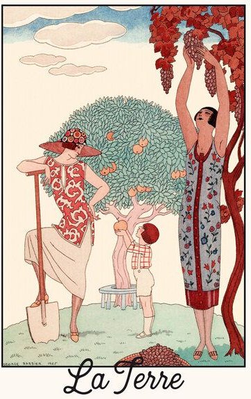 Photocircle Poster / Leinwandbild - George Barbier: La Terre