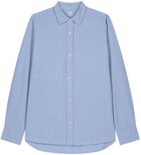 YTWOO Damen-Oxford-Hemd aus Bio-Baumwolle