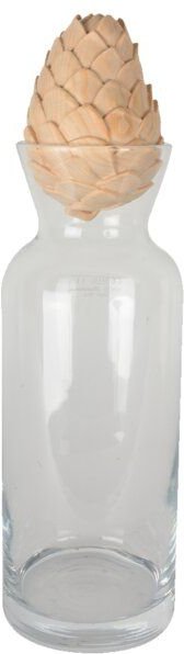 Demi-Art Karaffe mit Zapfen aus Zirbenholz