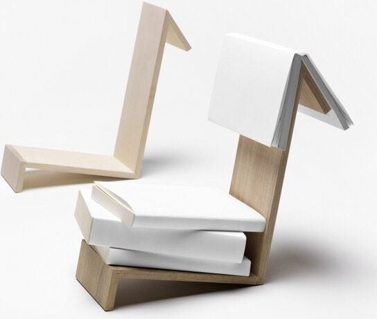 Side by Side BUCHABLAGE LESEZEICHEN / Bookshelf Bookmark / sidebyside / German Design