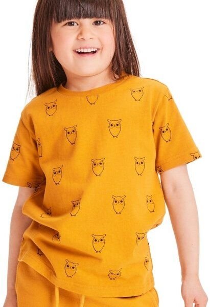 KnowledgeCotton Apparel Kinder T-Shirt Owl Bio-Baumwolle