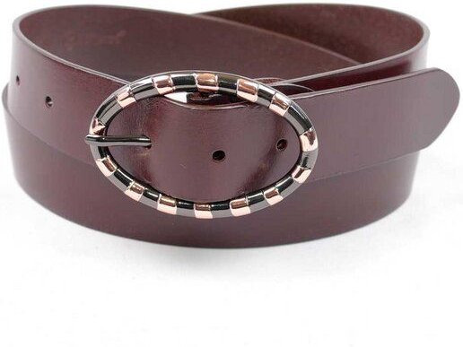 zweisser Ledergürtel Damen Olivia