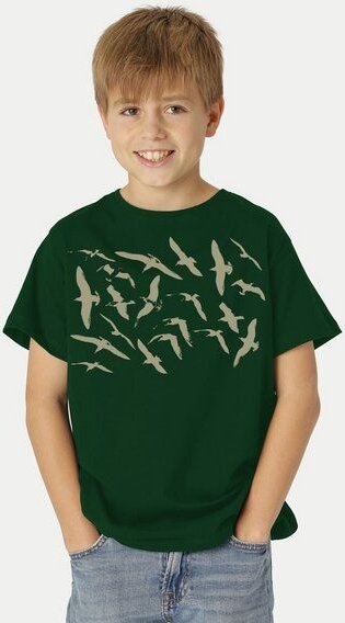 Peaces.bio - handbedruckte Biomode Bio-Kinder T-Shirt Möwen