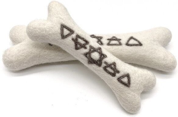 Wooliie Alchemy Elements Bone – handgefertigtes Spielzeug aus 100 % naturbelassener Schurwolle
