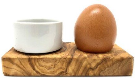 Olivenholz erleben Eierhalter TROUÉ PLUS aus Olivenholz