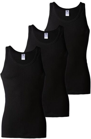 Haasis Bodywear Herren CLASSIC Unterhemd, Doppelripp, 3er Pack