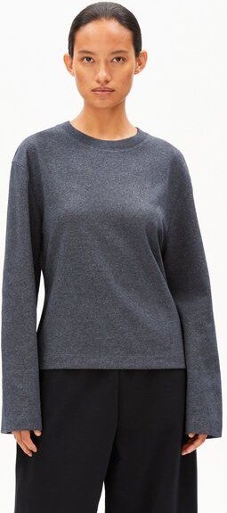 ARMEDANGELS UN-WASTED Damen Longsleeve aus recyceltem Baumwoll Mix