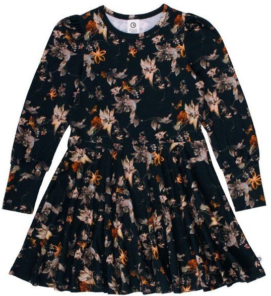 Fred's World by Green Cotton "Green Cotton" Kleid schwarz mit Blumendruck