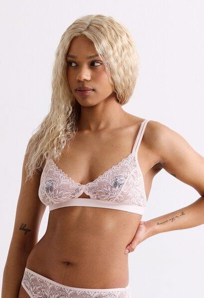 erlich textil Dreamy Lace Cut-Out bügelloses Bralette mit Spitze aus recyceltem Polyamid, made in Europe
